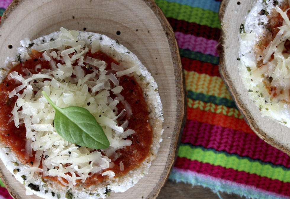 Mini pizza de tapioca Akio