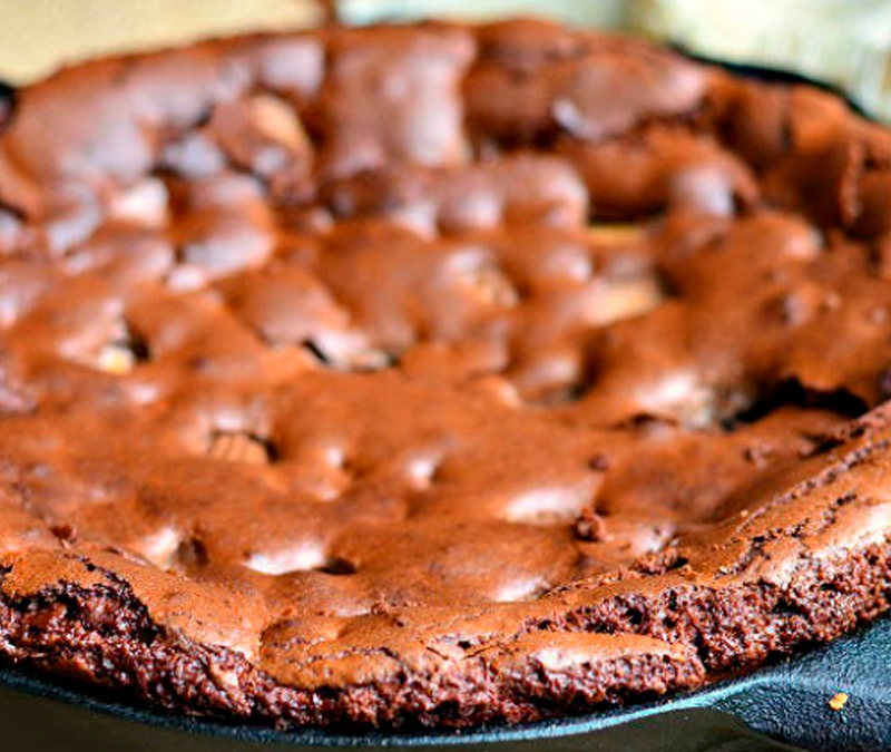 Brownie de Tapioca Akio na frigideira