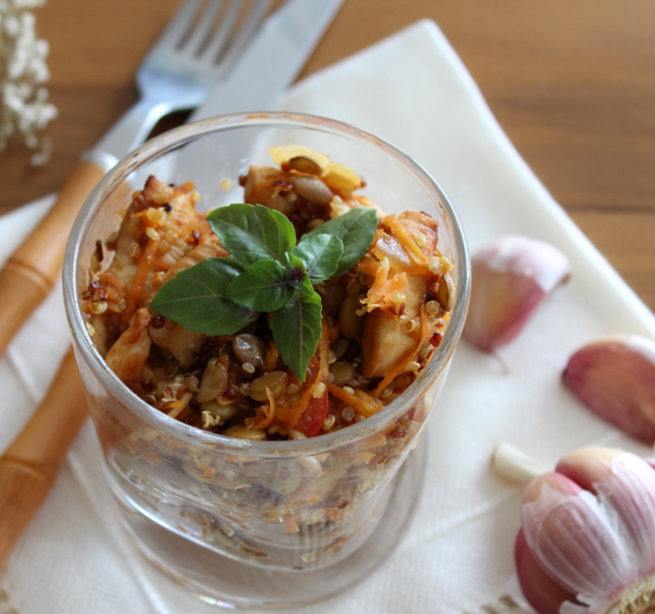 Salada de Grãos com Alho Akio