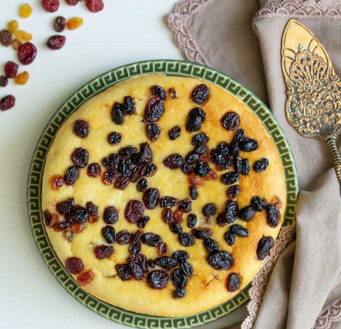 Bolo de frutas secas com tapioca granulada Akio