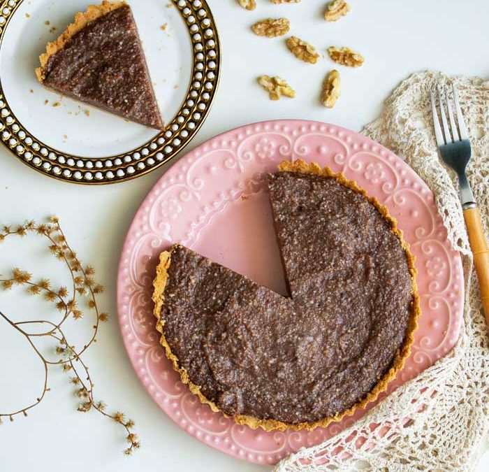 Torta de nozes com tapioca granulada Akio