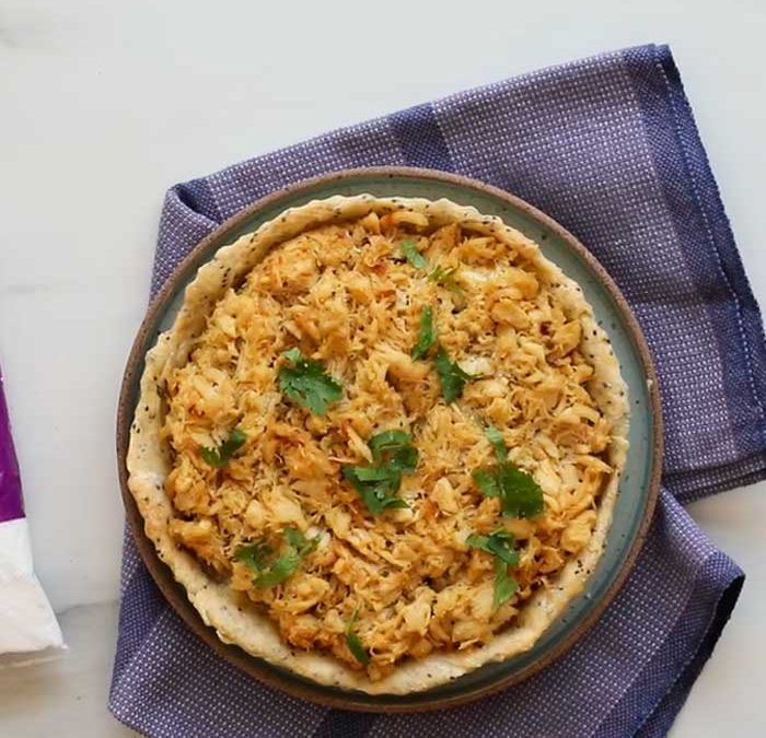 Torta de Tapioca Akio com frango e requeijão