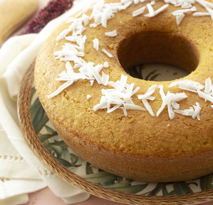 Bolo de tapioca granulada