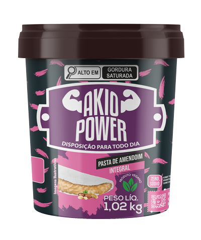 Pasta de amendoim Integral Akio Power
