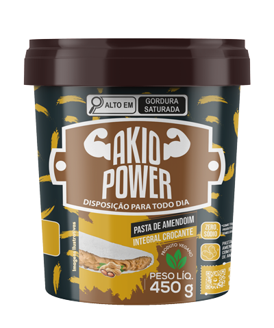 Pasta de cacahuete akio power – Crocante