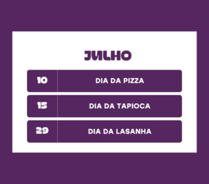 10 de julho - Dia da Pizza